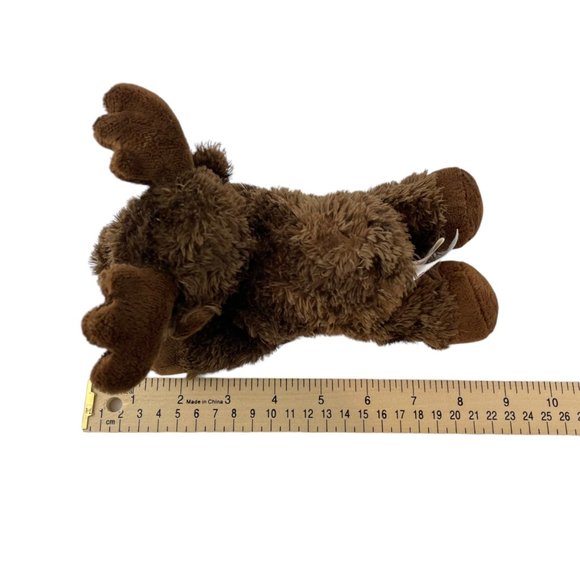 Aurora Maxamoose Mini Flopsie Plush Brown Moose 8" Stuffed Animal Toy - Picture 6 of 7